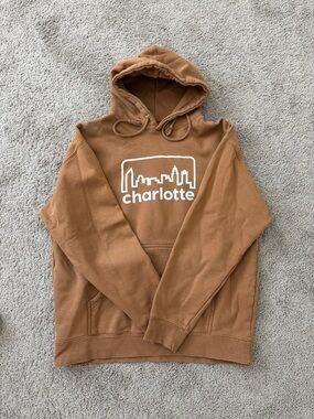 Charlotte Skyline Pullover Hoodie - Brown